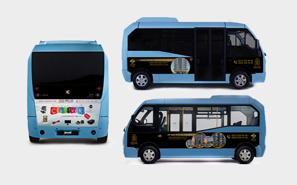 Minibus Dolmuş Reklam Tasarımı